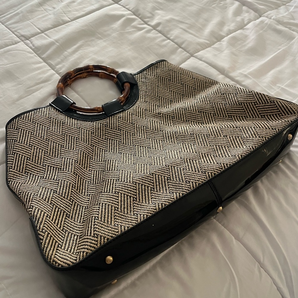 Talbots Black and Tan Shoulder Bag - Picture 3 of 4